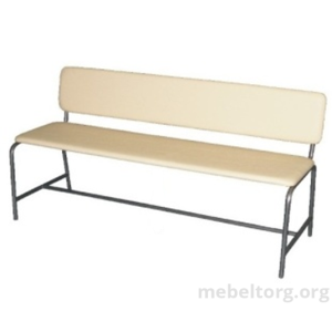 Скамья со спинкой, 2-х местная, мягкая