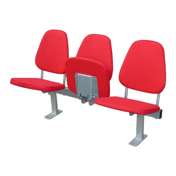 Секция стульев "Арена", сварная, мягкая 4-х местная