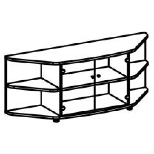 Тумба под ТВ и оргтехнику со стеклом м5015