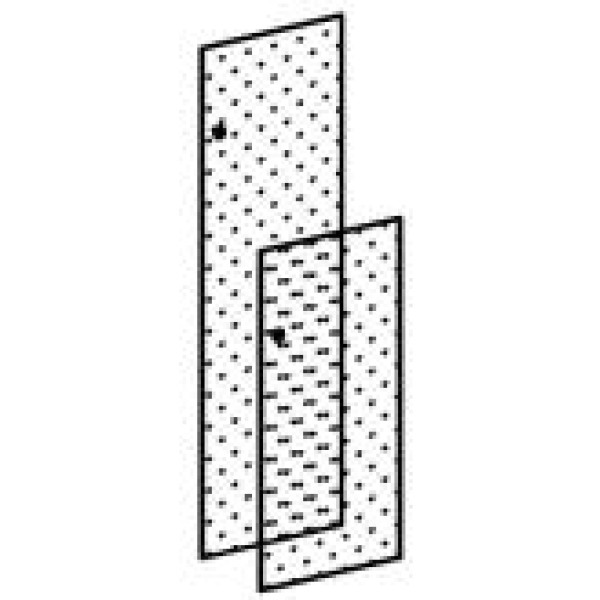 Стеклянная дверь 38*115